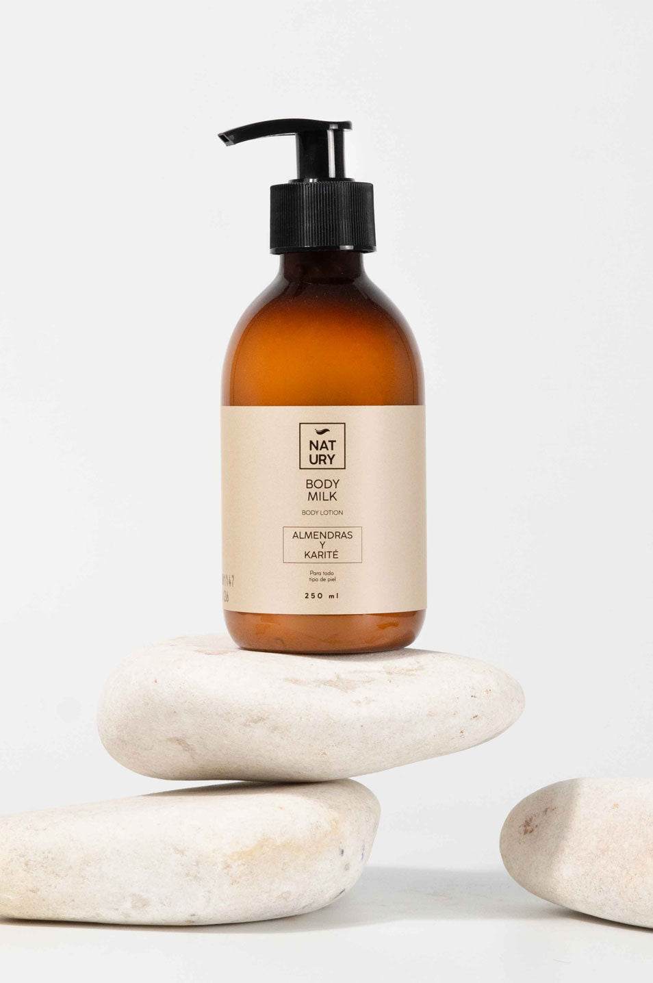BODY MILK NATURAL CON ACEITE DE ALMENDRAS Y KARITÉ - NATURY