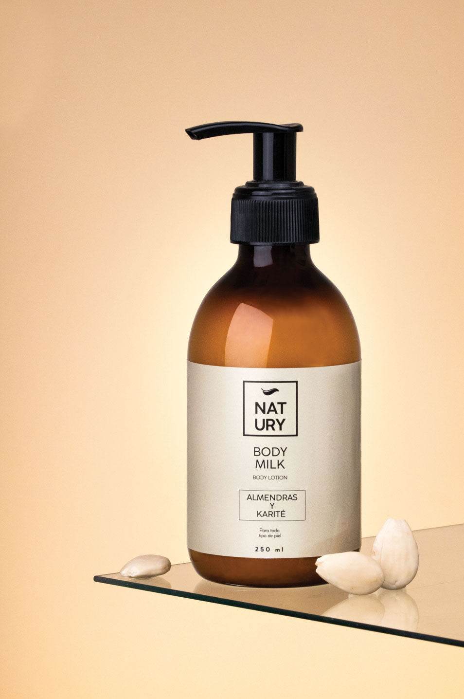 BODY MILK NATURAL CON ACEITE DE ALMENDRAS Y KARITÉ - NATURY