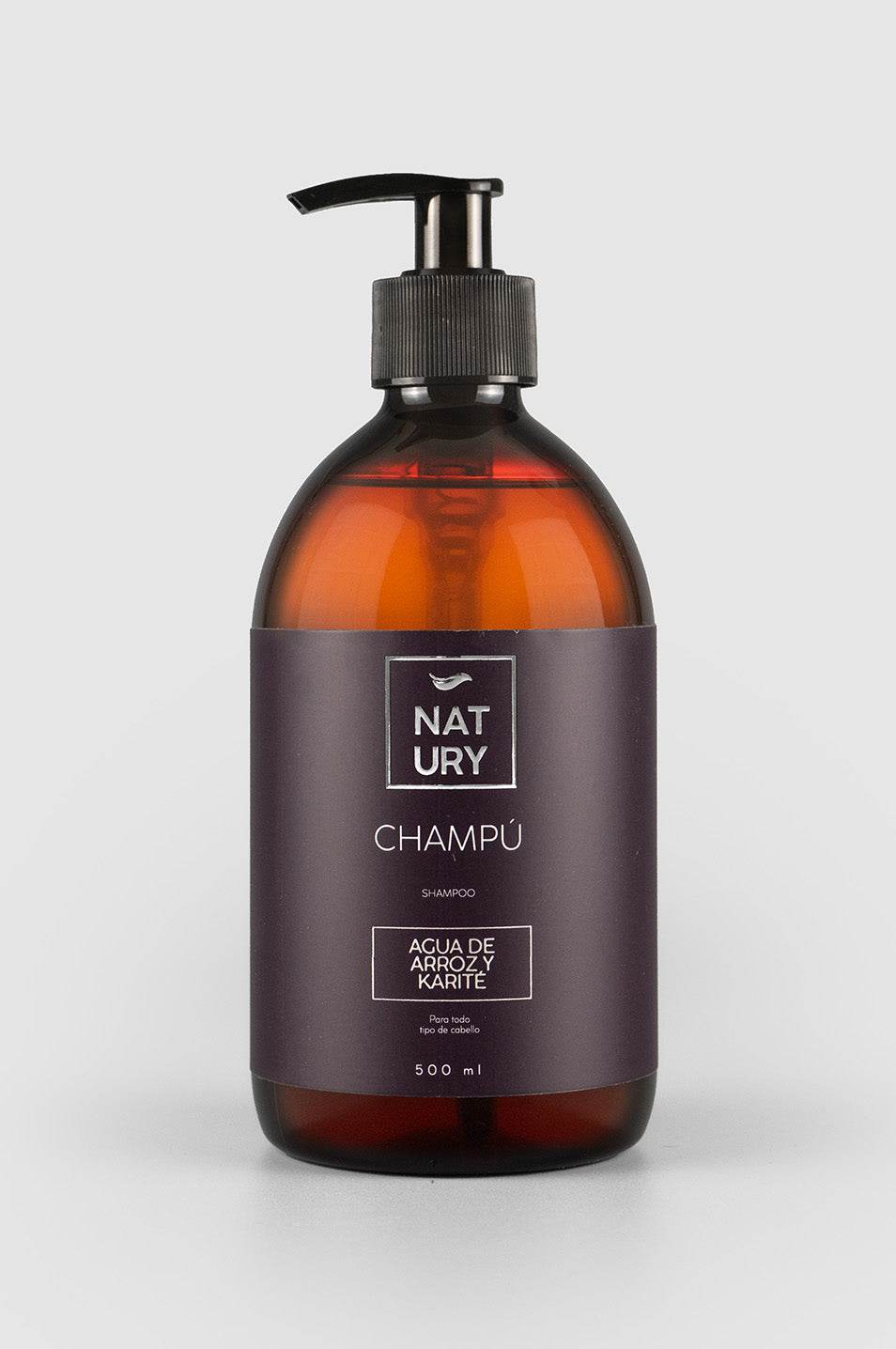 CHAMPÚ NATURAL CON AGUA DE ARROZ Y KARITÉ - NATURY