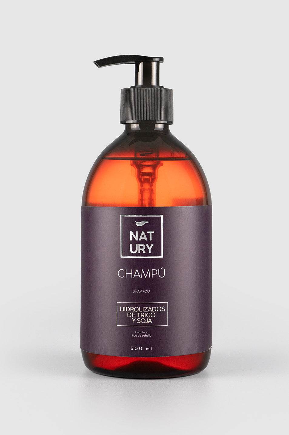 CHAMPÚ NATURAL CON HIDROLIZADOS DE TRIGO Y SOJA - NATURY