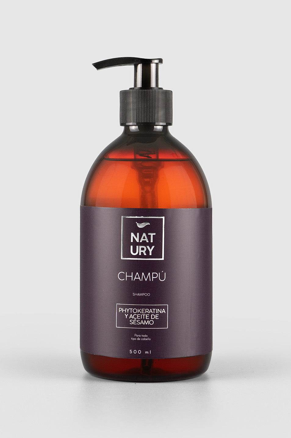 CHAMPÚ NATURAL CON PHYTOKERATINA Y ACEITE DE SÉSAMO - NATURY