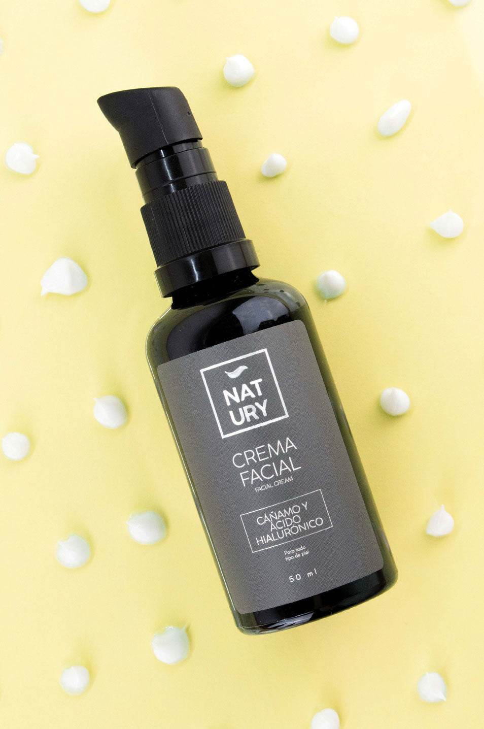 CREMA FACIAL NATURAL CON CÁÑAMO Y ÁCIDO HIALURÓNICO - NATURY