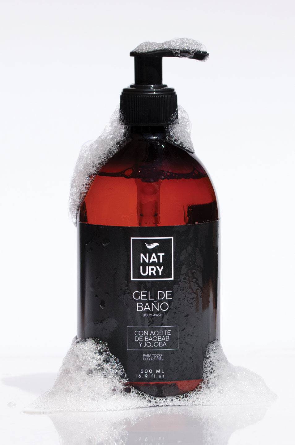 GEL DE BAÑO NATURAL CON ACEITE DE BAOBAB Y JOJOBA - NATURY