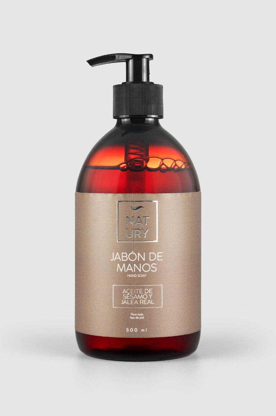 JABÓN DE MANOS NATURAL CON ACEITE DE SÉSAMO Y JALEA REAL - NATURY