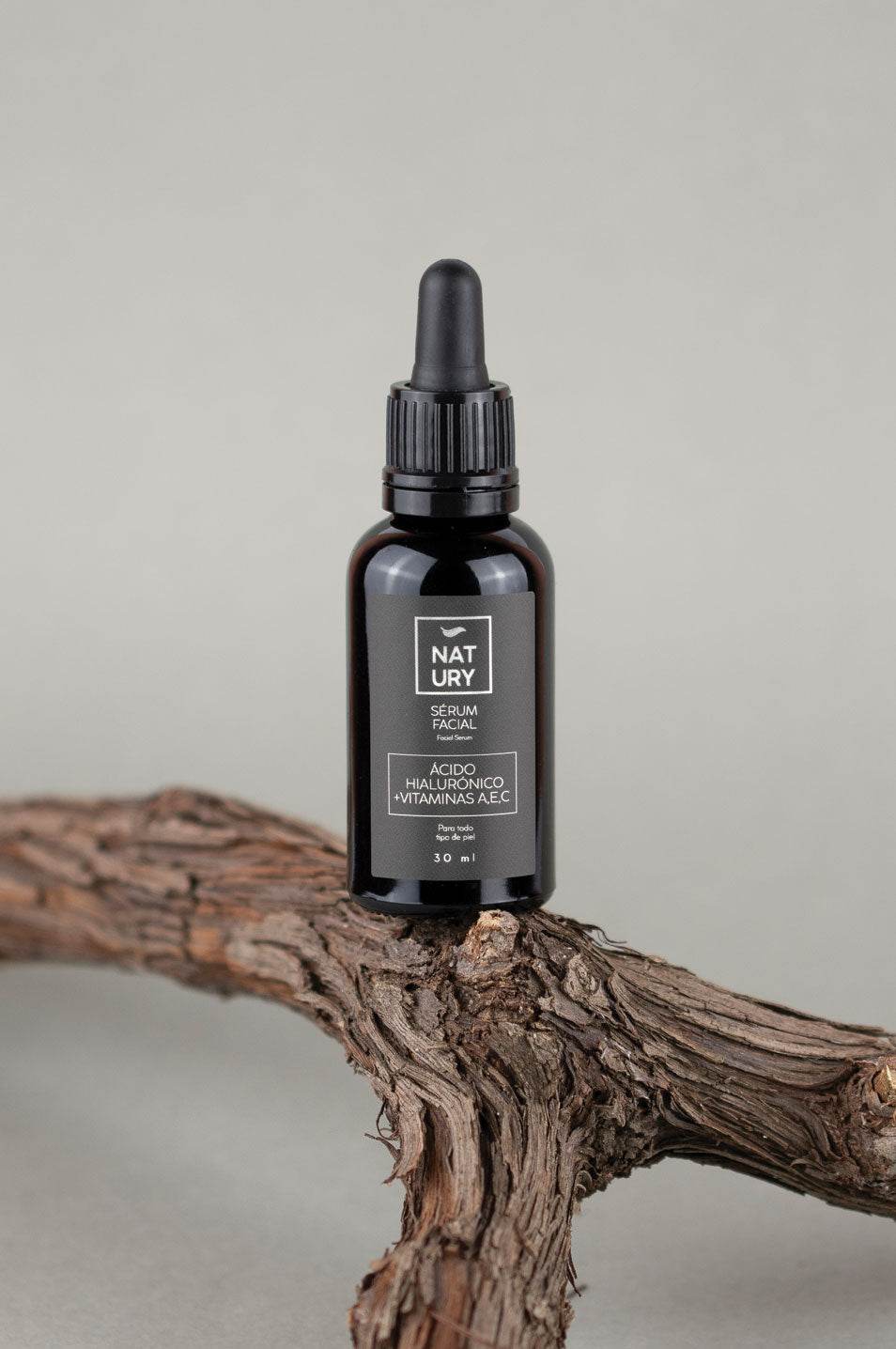 SÉRUM FACIAL NATURAL CON ÁCIDO HIALURÓNICO + VITAMINAS A,E,C - NATURY