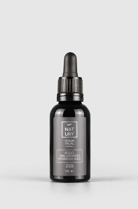 SÉRUM FACIAL NATURAL CON ÁCIDO HIALURÓNICO + VITAMINAS A,E,C - NATURY