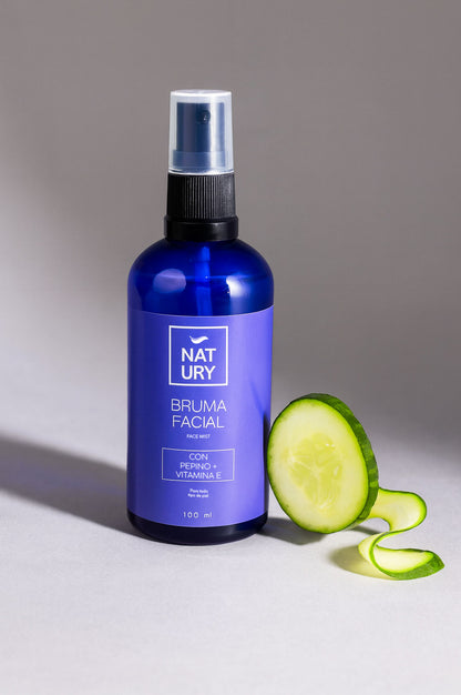 NATURAL FACIAL MIST WITH CUCUMBER AND VITAMIN E