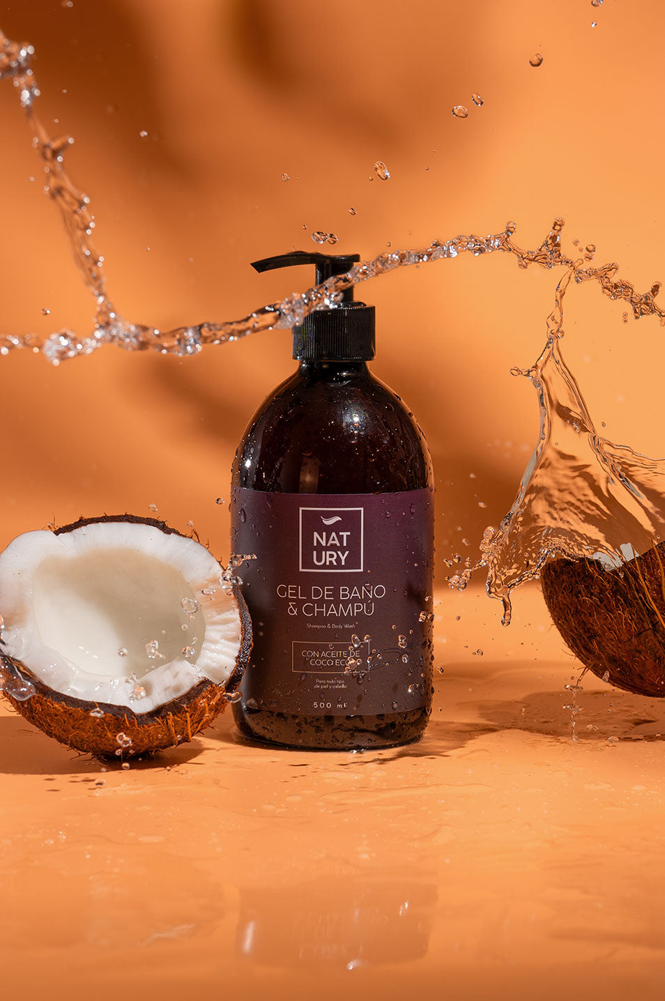 GEL & CHAMPÚ NATURAL CON ACEITE DE COCO ECO